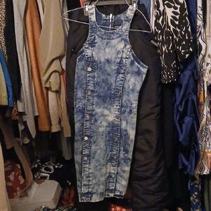 bebe Blue Denim Midi Dress